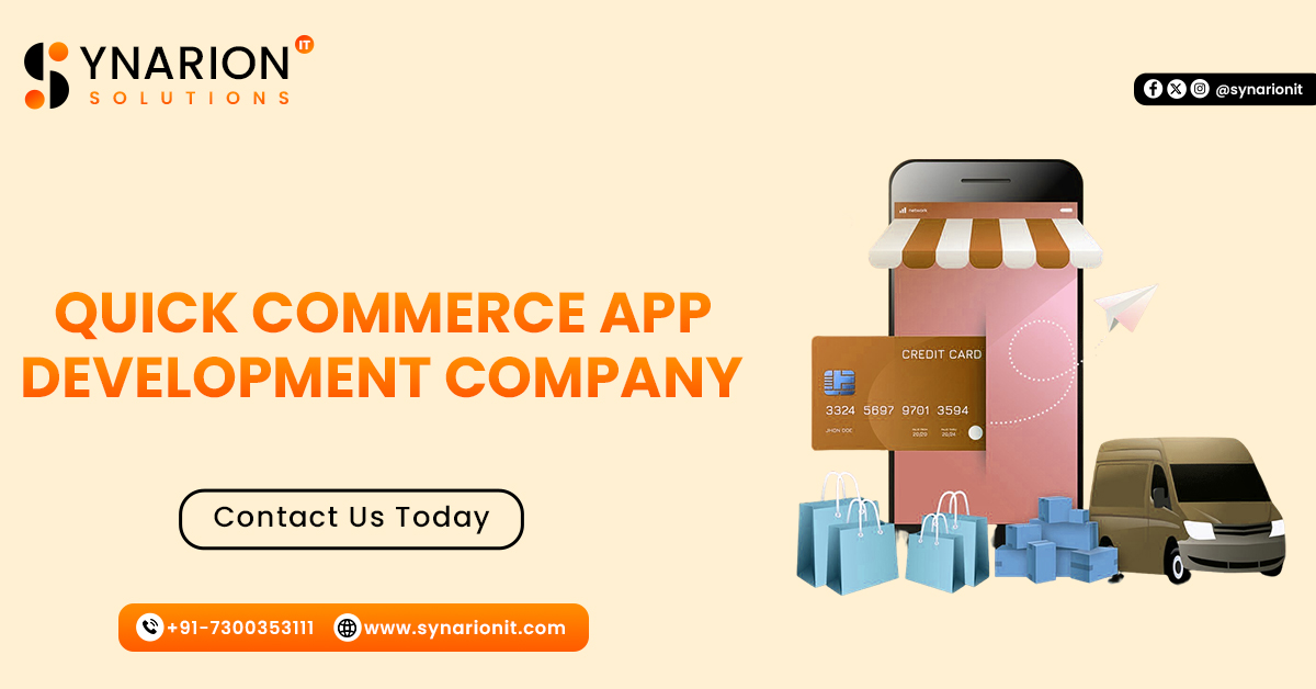 No 1 Quick Commerce App Development Company